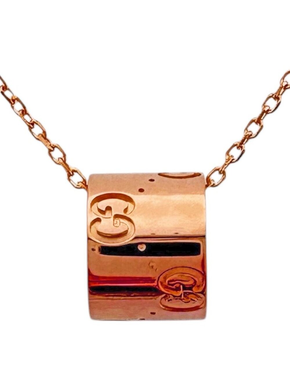 Gucci Icon Necklace 18k Pink Gold